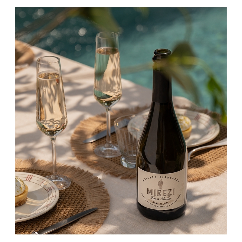 Mirezi - Fines Bulles - Sans Alcool - Muscat pétillant  9,50 €