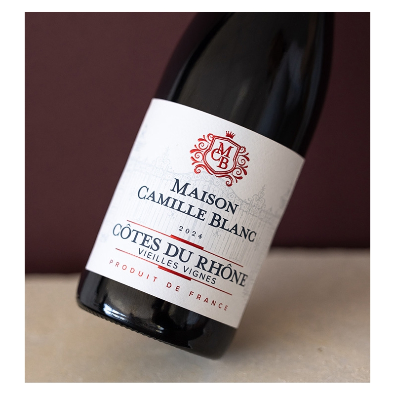 Maison Camille Blanc - Côtes du Rhône Rouge - Vieilles Vignes  8,90 €