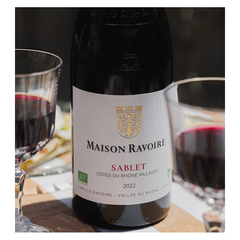 Maison Ravoire - Côtes du Rhône Villages Sablet BIO Rouge  8,90 €