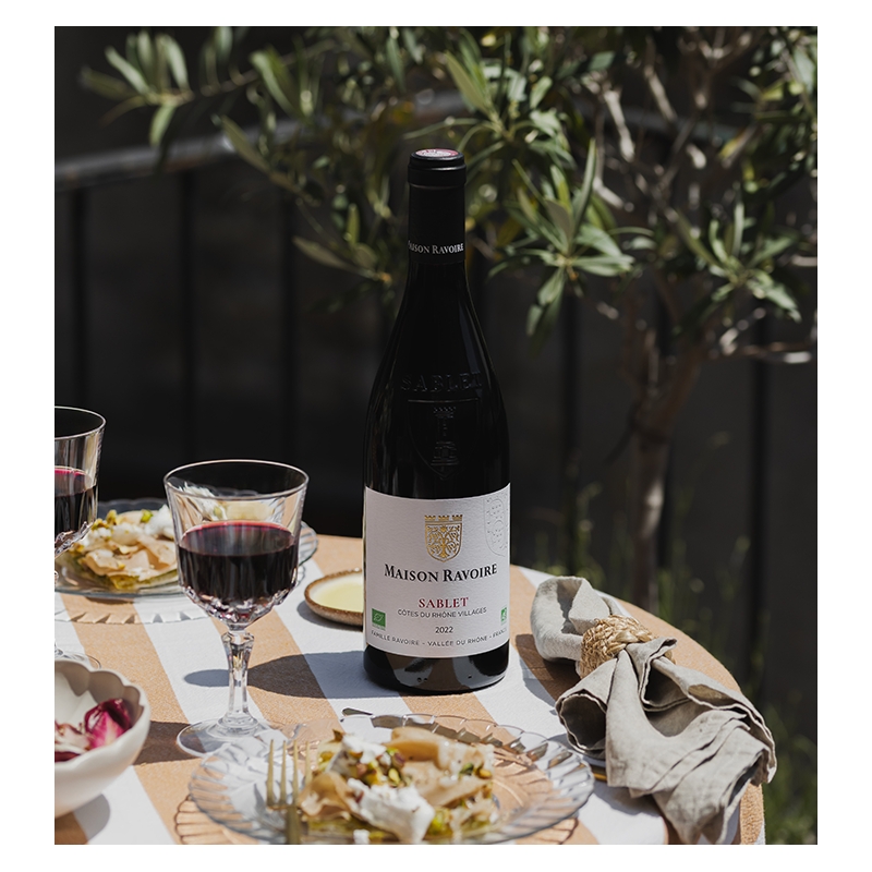 Maison Ravoire - Côtes du Rhône Villages Sablet BIO Rouge  8,90 €