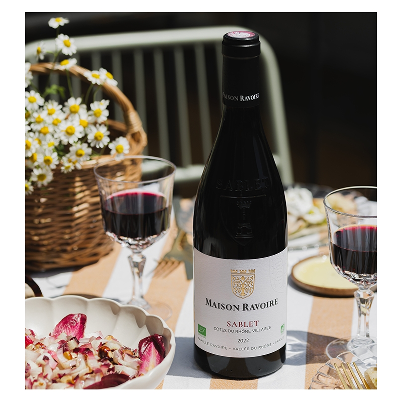 Maison Ravoire - Côtes du Rhône Villages Sablet BIO Rouge  8,90 €