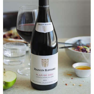 Maison Ravoire - AOP Côtes du Rhône Villages Plan de Dieu Rouge  8,90 €
