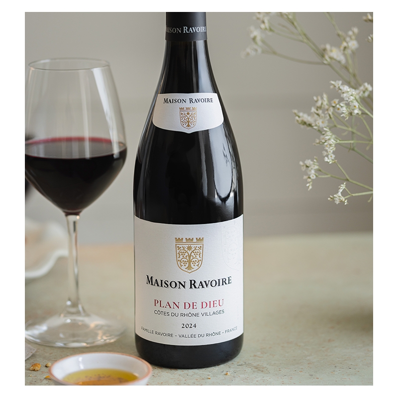 Maison Ravoire - AOP Côtes du Rhône Villages Plan de Dieu Rouge  8,90 €