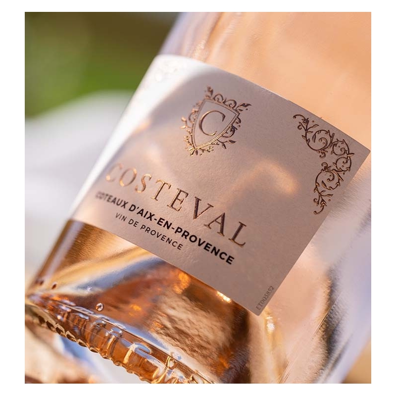 Costeval - AOP Côteaux d'Aix en Provence Rosé  9,50 €