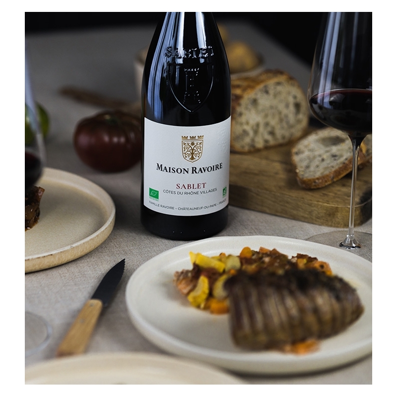 Maison Ravoire - Côtes du Rhône Villages Sablet BIO Rouge  8,90 €