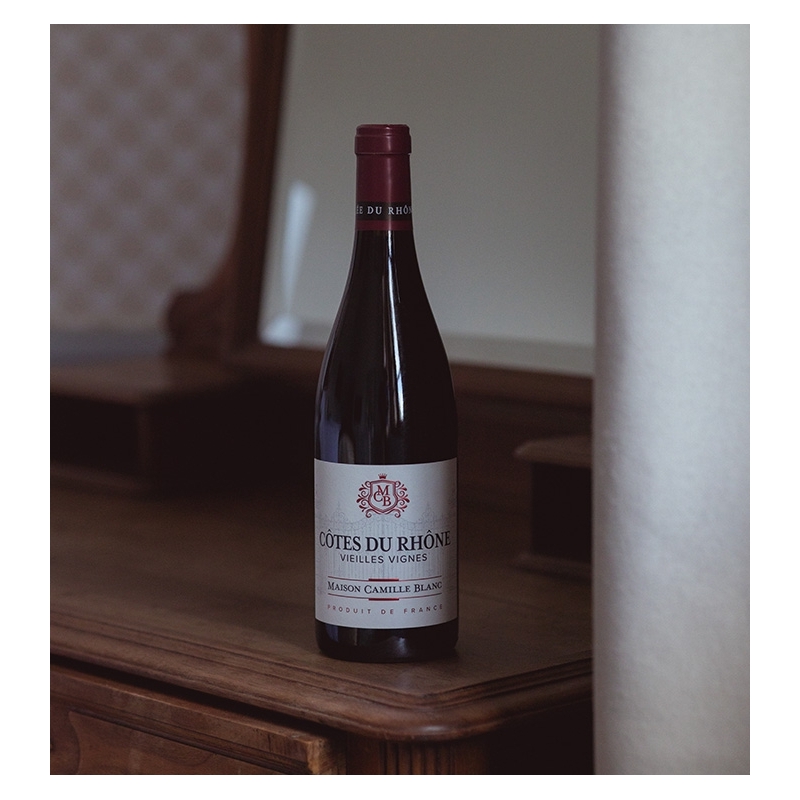 Maison Camille Blanc - Côtes du Rhône Rouge - Vieilles Vignes  8,90 €